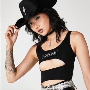 O Mighty Dark That's Hot Cutout Tank